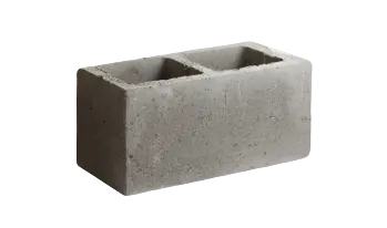 Bloque liso de hormigon